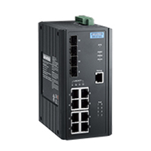 ETHERNET DEVICE, 8GE + 4SFP Unmanaged PoE w/Wide Temp